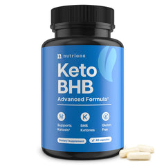 Nutriana Keto BHB Exogenous Ketones for Men & Women - Keto Supplements for Mental Clarity & Focus - Keto Burn - Keto Pills Carb-Free Energy for Muscle & Ketosis Support